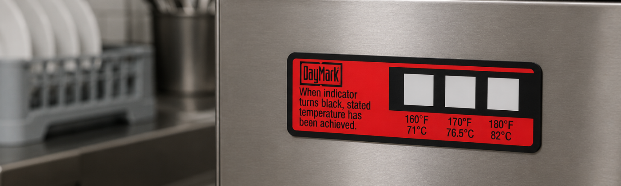 Dishwasher Temperature Strips