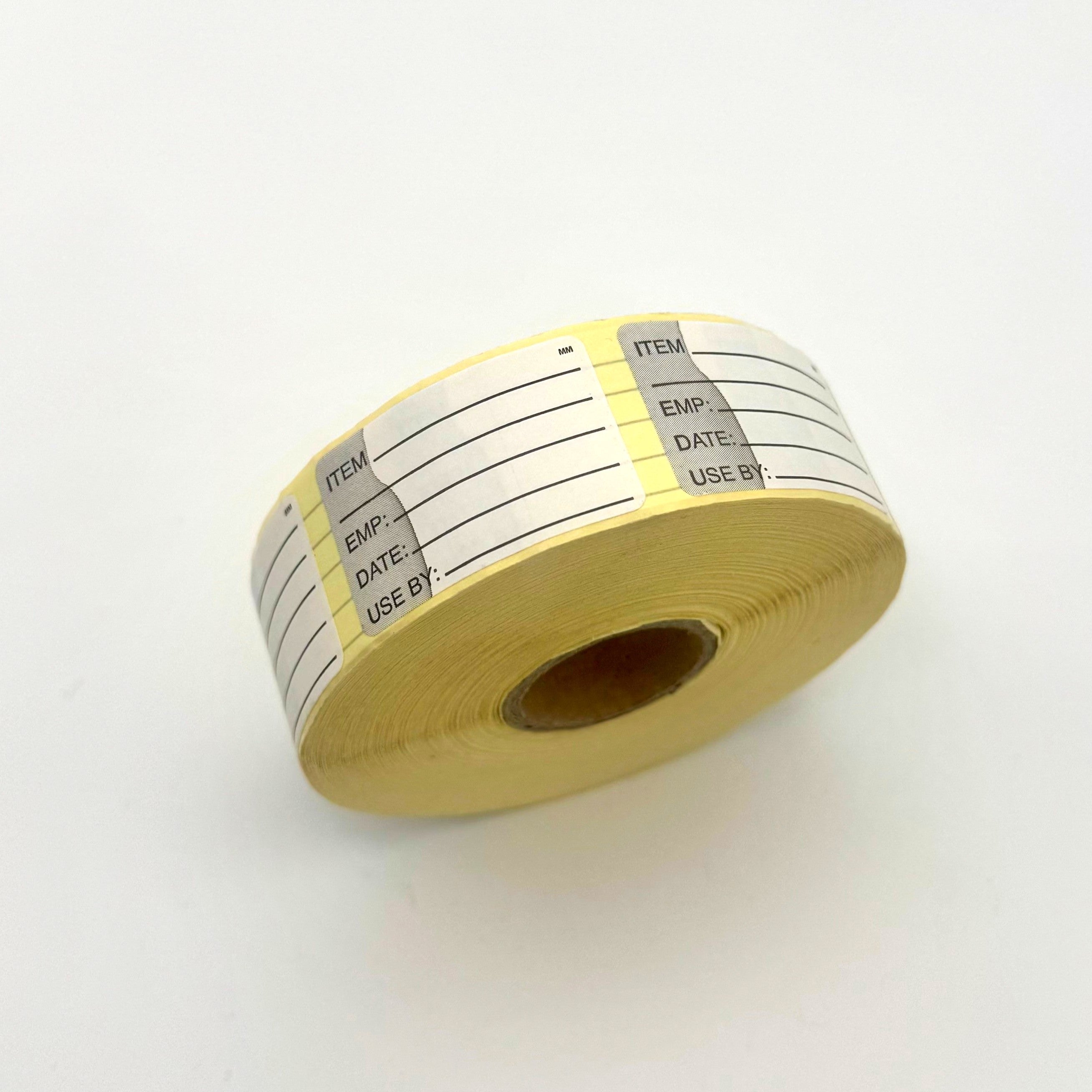 111221 - Perfect label for back of house food rotation-kitchen labels - Item-Emp-Date-Use By 25mm x 38mm 1000 labels per roll