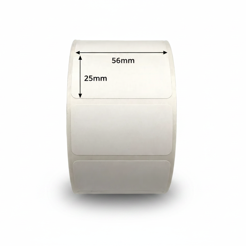 Matt85 Direct Thermal Food Labels 56mm x 25mm Permanent Adhesive – 115735
