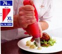 Oneway Comfort Red Hot Piping Bags from Masterline offer superior firmness and comfort for hot and thick fillings.