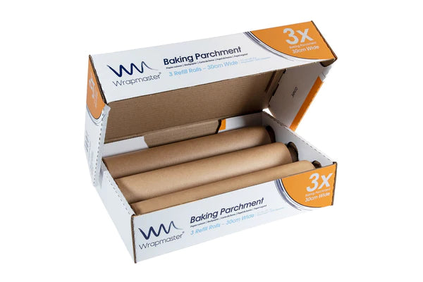 Wrapmaster Baking parchment for the COMPACT dispenser 30cm x 35m 3 rolls (21C92)