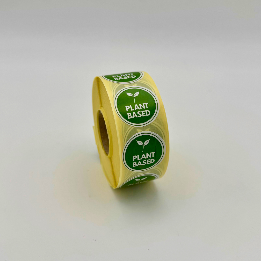 Plant Based Nutritional Labels 25mm 1000 labels per roll