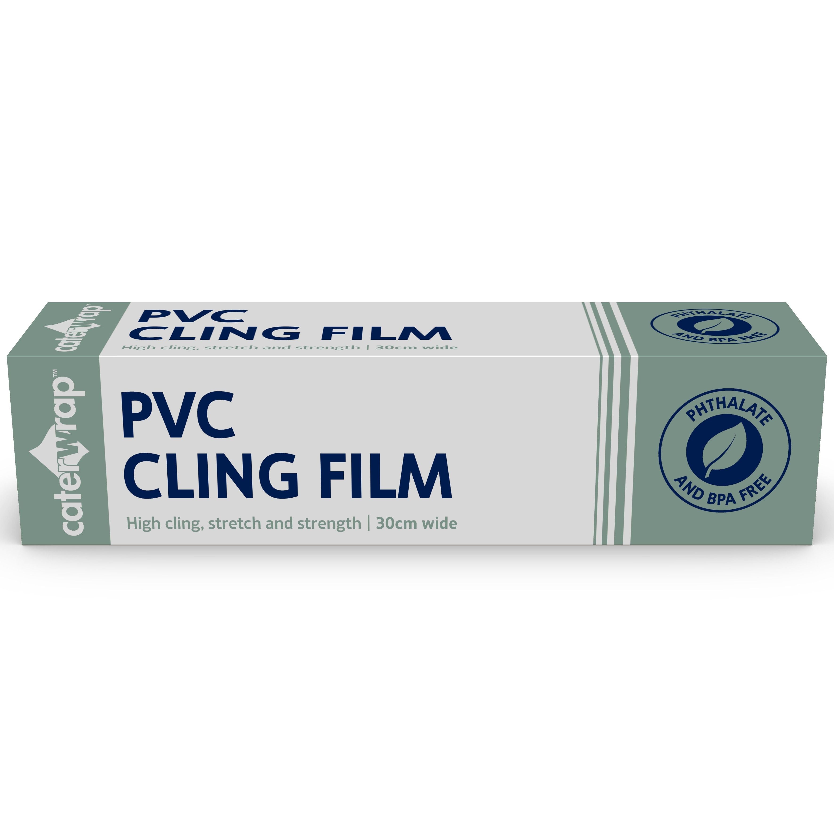 32C08 - Caterwrap Cling Film (PVC) 30CM x 300M in Cutter Box