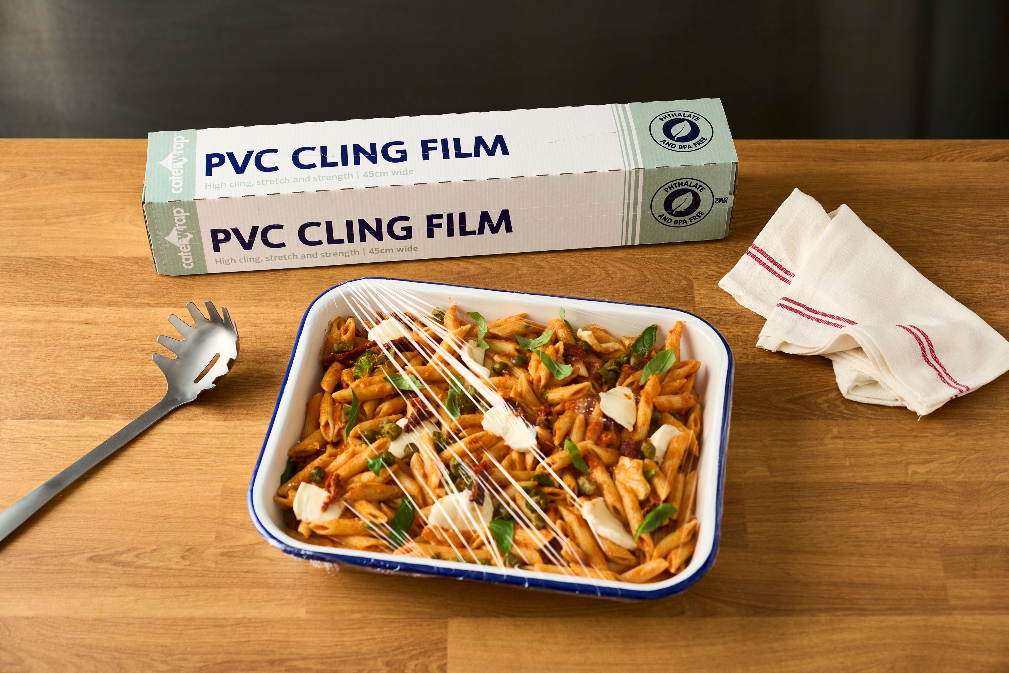 32C09- Caterwrap Cling Film (PVC) 45CM x 300M in Cutter Box
