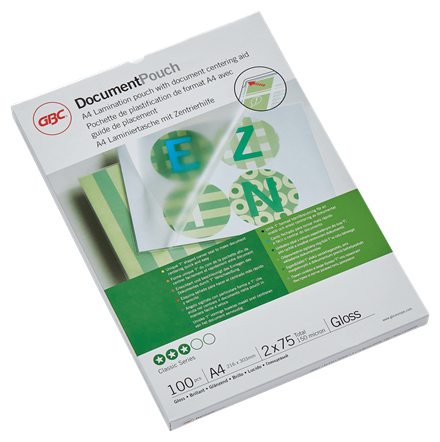 A4 Premium Gloss laminating pouches pack of 100