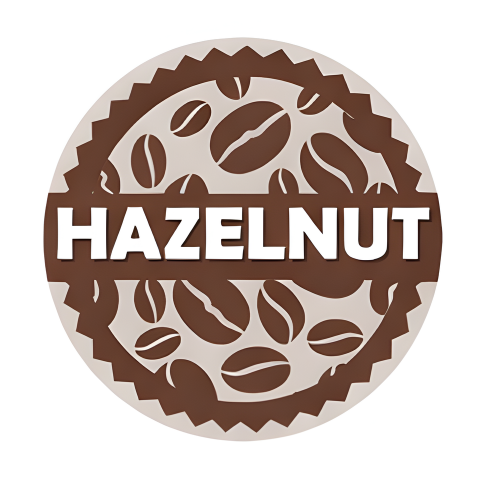 Hazelnut Milk Coffee Shop Barista Label 20mm 1000 Label Per Rolls