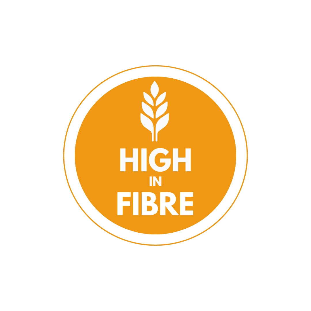 High in Fibre Nutritional Labels 25mm 1000 labels per roll