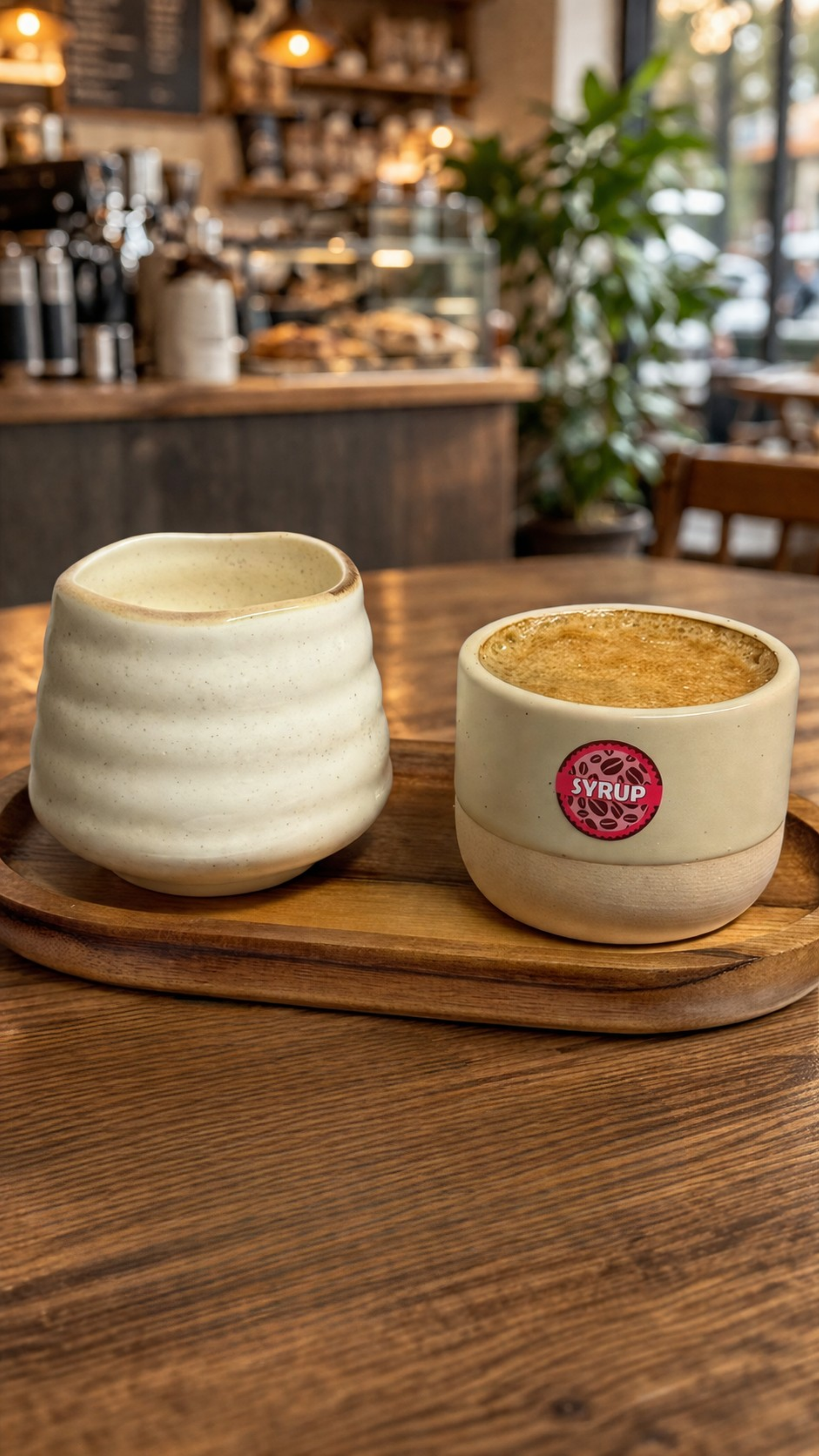 Almond Milk Coffee Shop Barista Labels 20mm 1000 labels per rolls