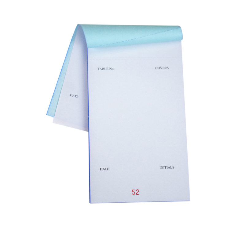 Two Part Carbonless White order pad 100 x pads (93mm x 165mm) (3.65"x6.5") PAD 35-SP