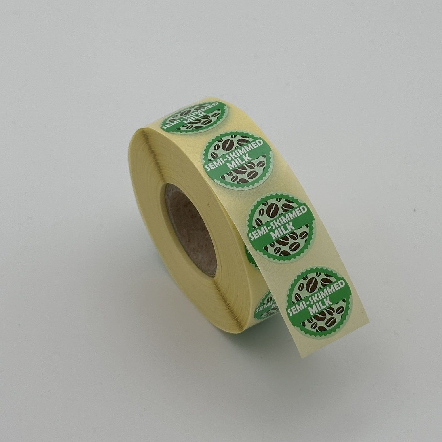 Semi Skimmed Milk Coffee Shop Barista Labels 20mm 1000 labels per rolls