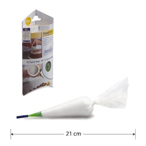 Professional precision piping bags with nozzles for cake writing and sauce dots PK 50 DMSLPB21CM