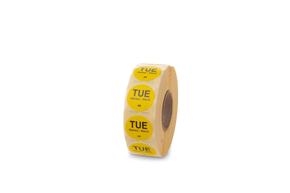 1143922 - Tuesday - 19mm Circle Label DuraMark