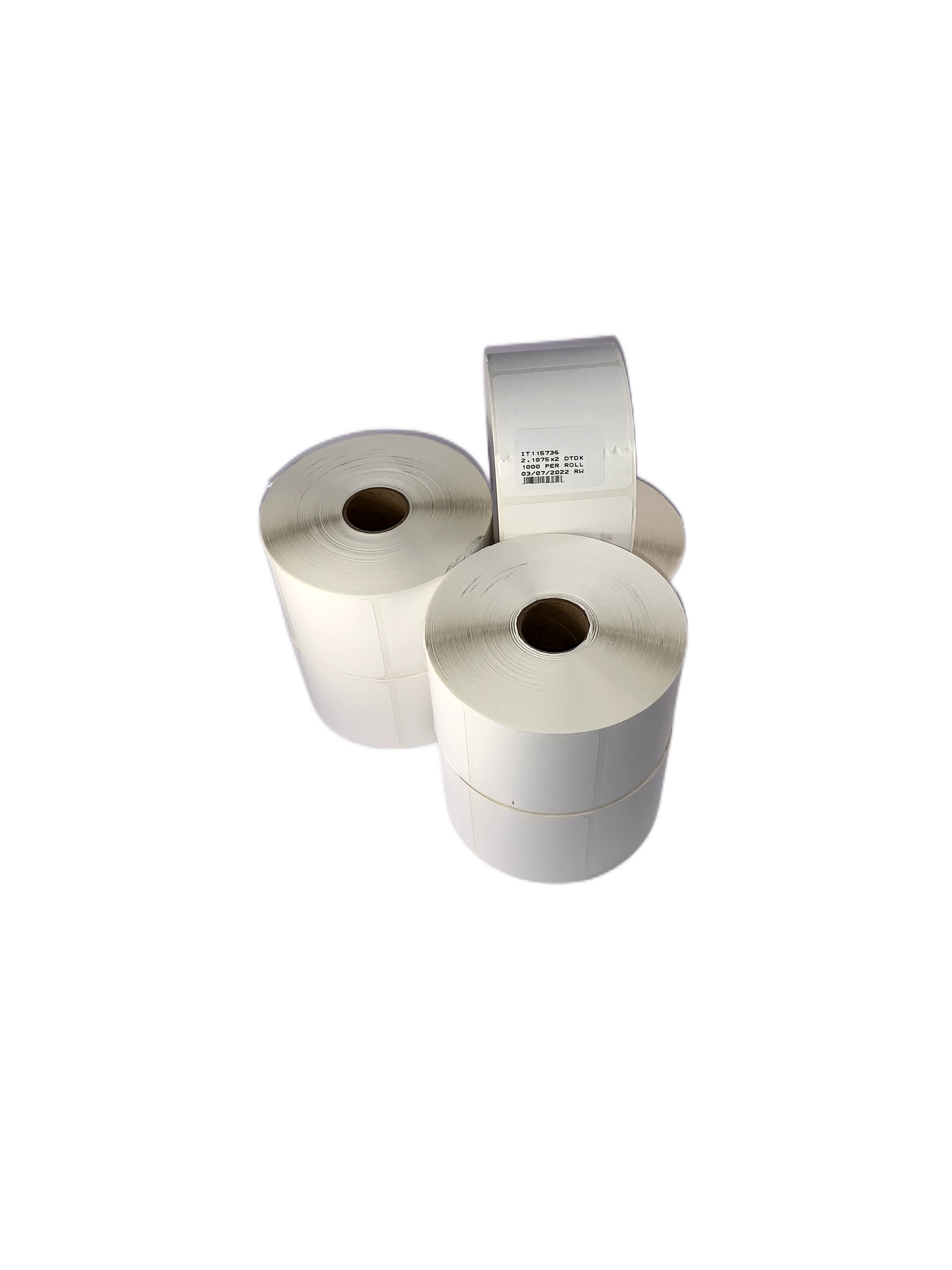 115736 - Matt85 thermal Labels 56x51mm Blank 1000 labels per roll for efficient Matt 85 labelling solutions.