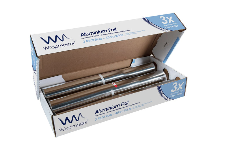 Wrapmaster Aluminium Foil Refill 45cm x 90m (Pack of 3) 24C55
