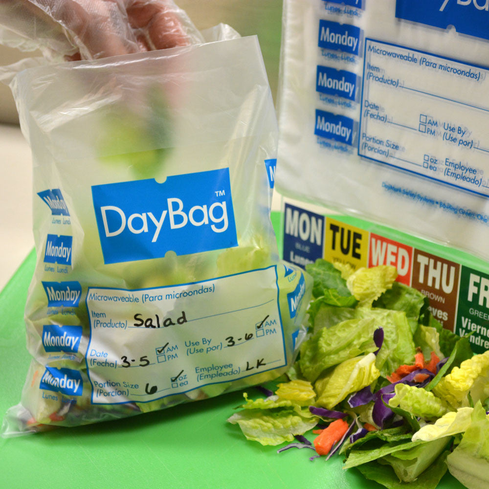 SATURDAY 6.5 x 7 Inch Day of the Week Portion Control Bag Bags 112383