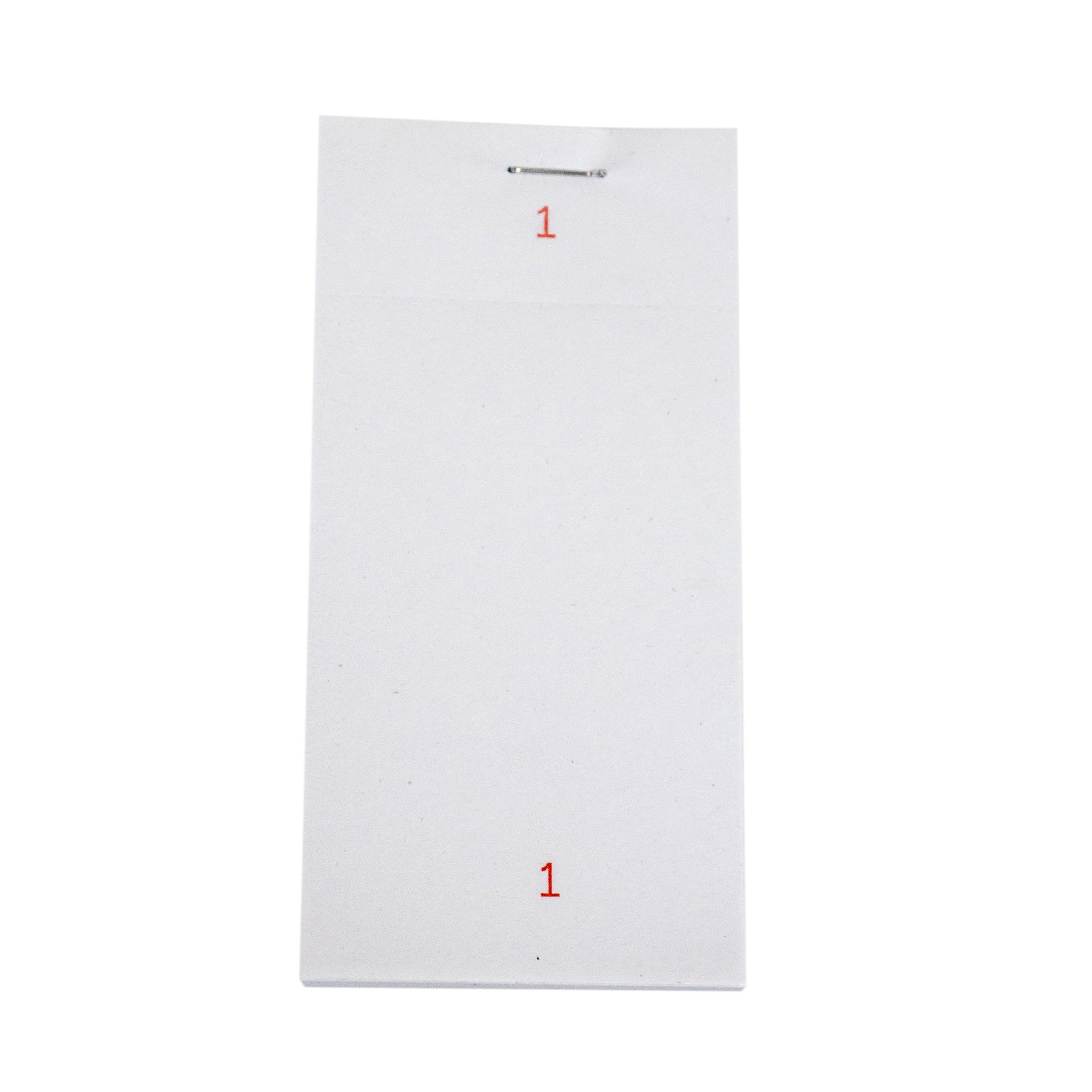 1 ply Restaurant Order Pads (100 pads) 2½" x 5" (63mm x 127mm) White (100 sheets Numbered 1-100 per pads) PAD12-SP waiter/waitress order pad