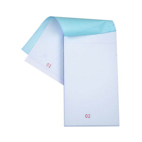 2 ply Restaurant Order Pads (10 pads) White/Blue 50 x Sets of 2 sheets per pad waiter/waitress order pad PAD20-SP