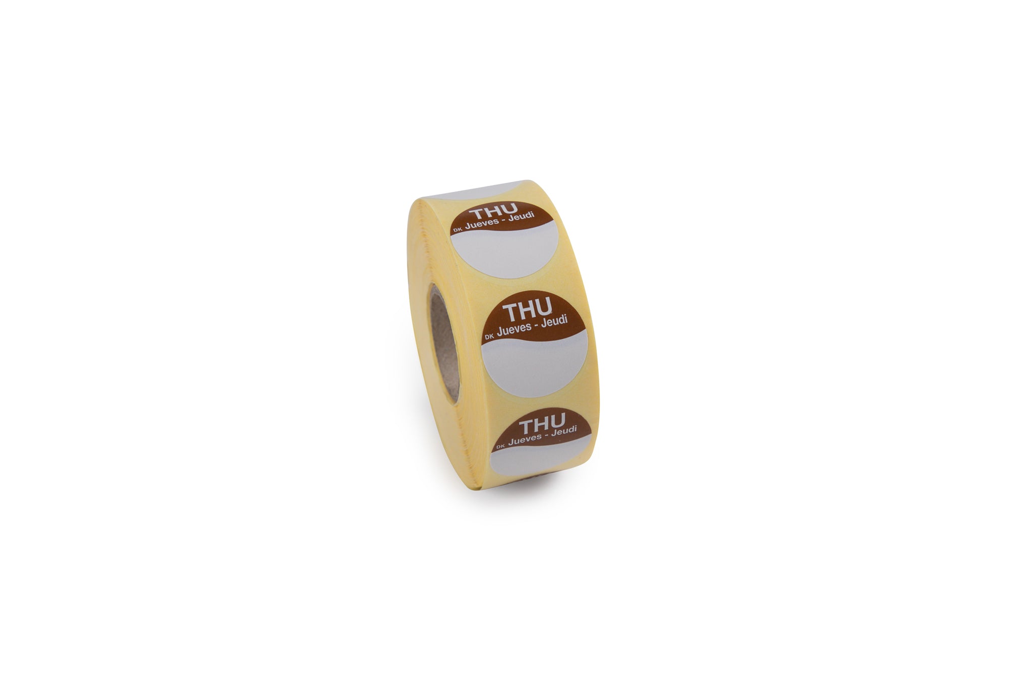 1100311 - Monday 25mm Trilingual Circle Label DuraMark Daymark 1000 labels per roll