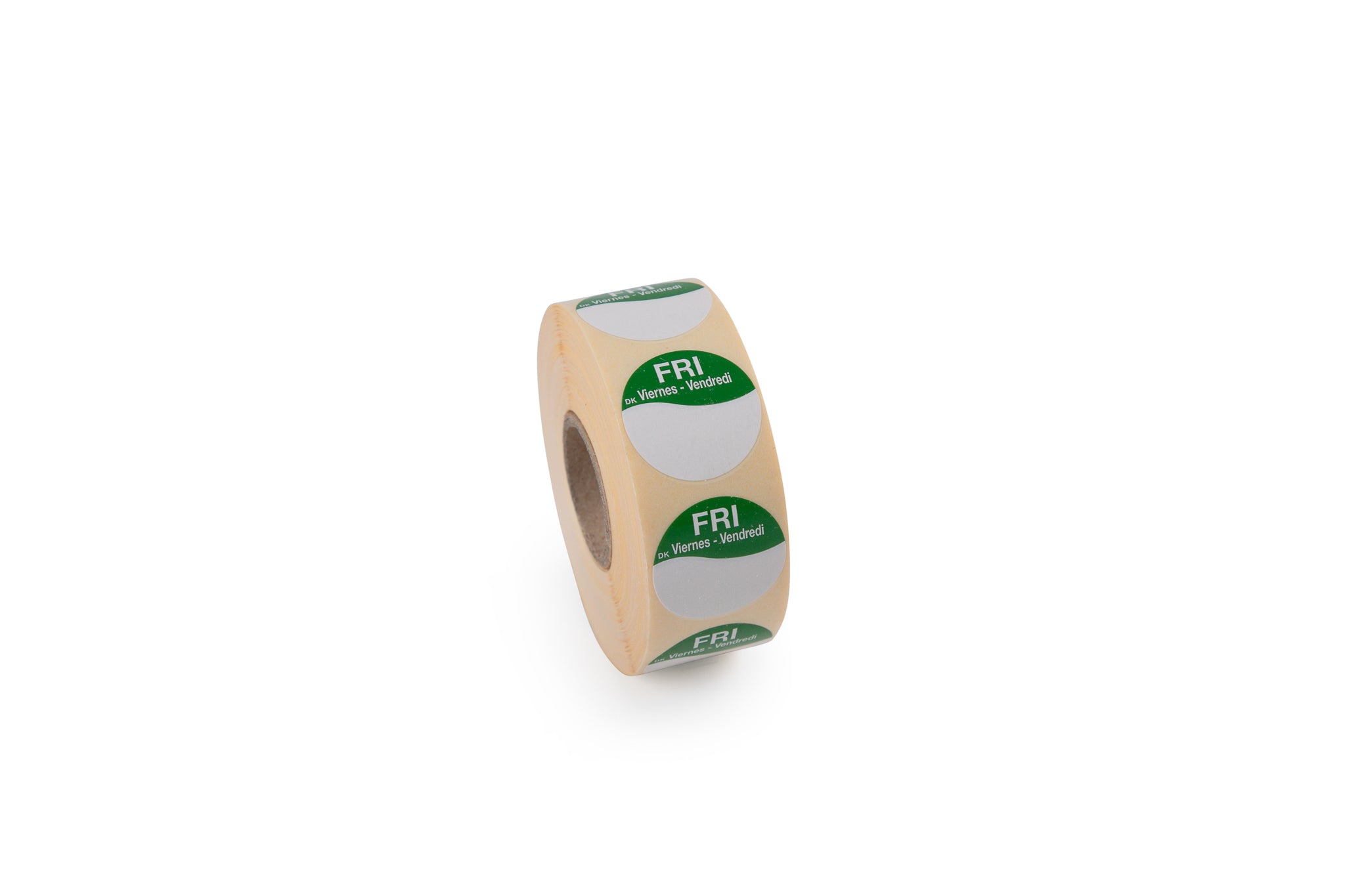 1100311 - Monday 25mm Trilingual Circle Label DuraMark Daymark 1000 labels per roll