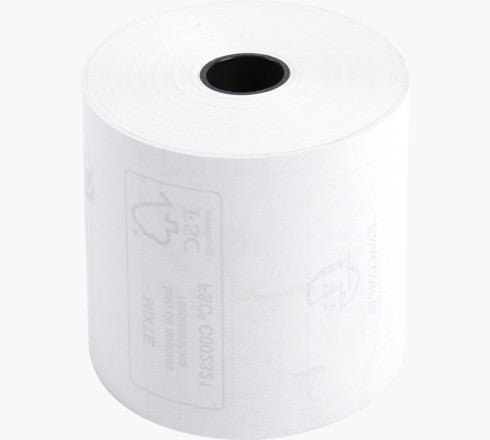 Exacompta Thermal Receipt Rolls for Credit Card Machines BPA Free 1 ply 55g (57x60x12mm) Pack 10