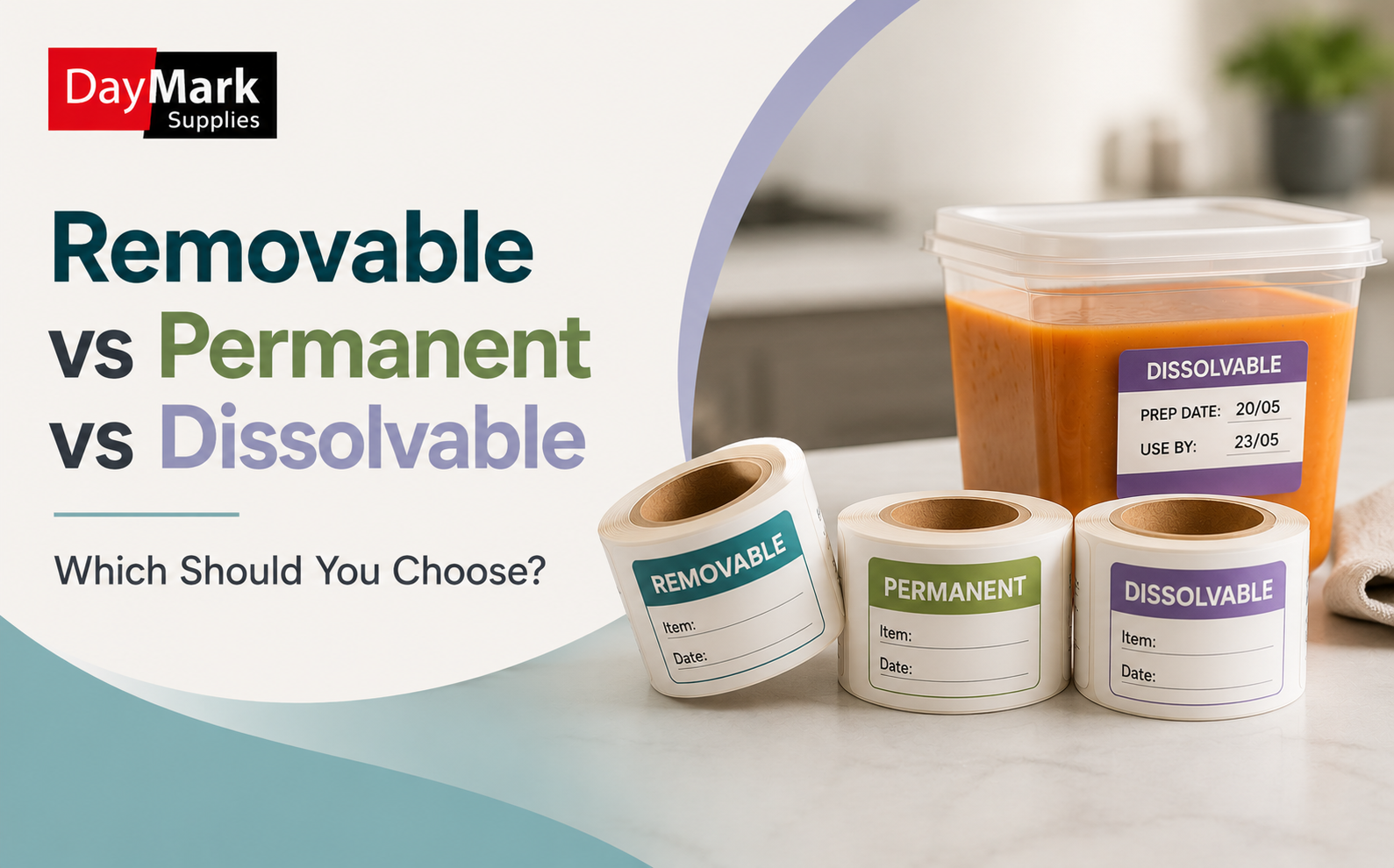 Removable vs Permanent vs Dissolvable Food Labels: Which Should You Choose?