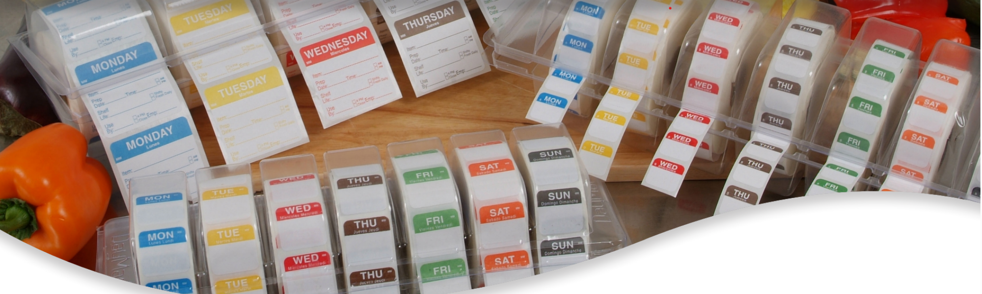 Large 51mm Days of the Week Labels