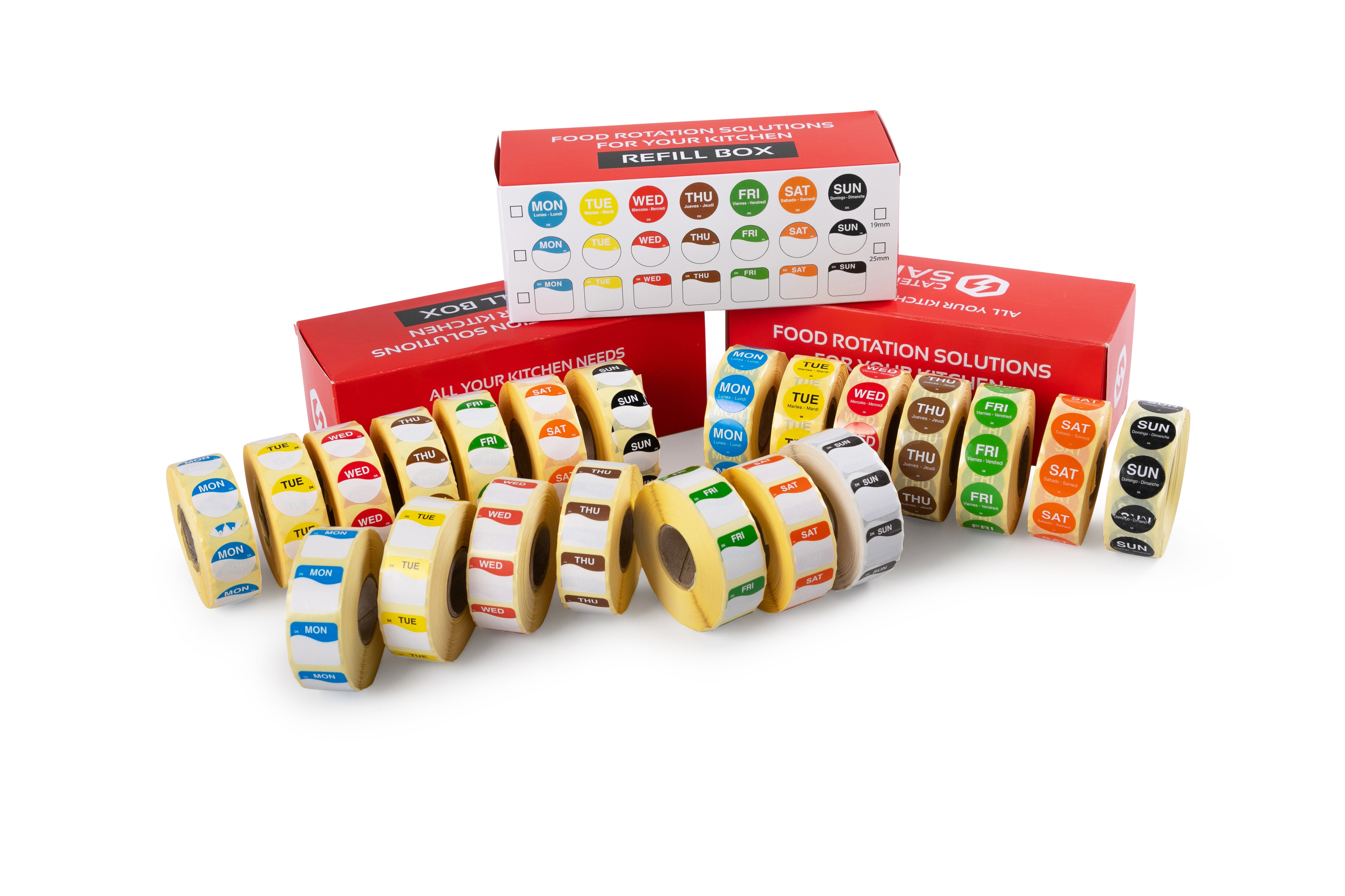 Days of the week labels