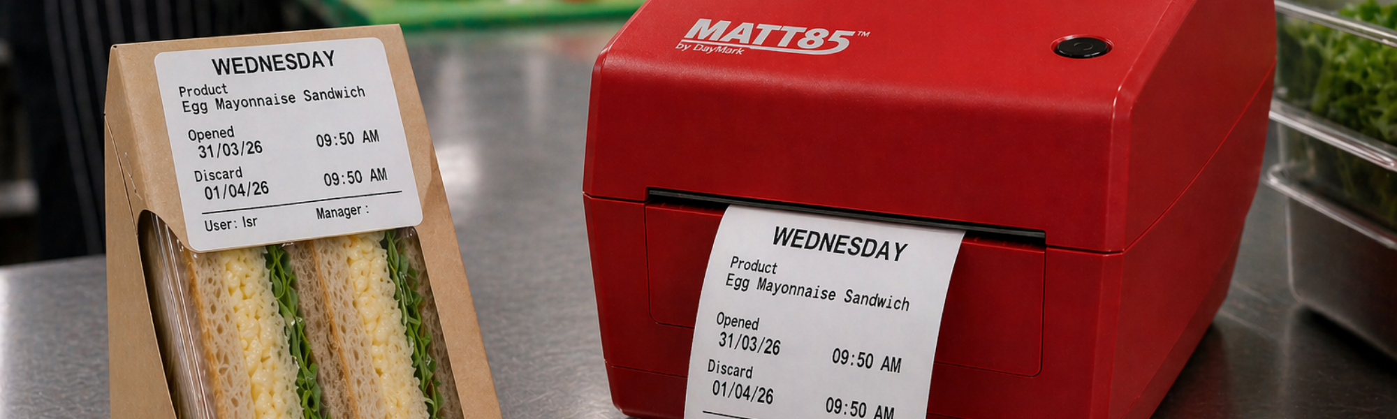 Matt 85 Labels in use