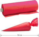 Oneway Comfort Red Hot Piping Bags from Masterline, 59cm, ideal for thick fillings, sauces, and melted chocolate.