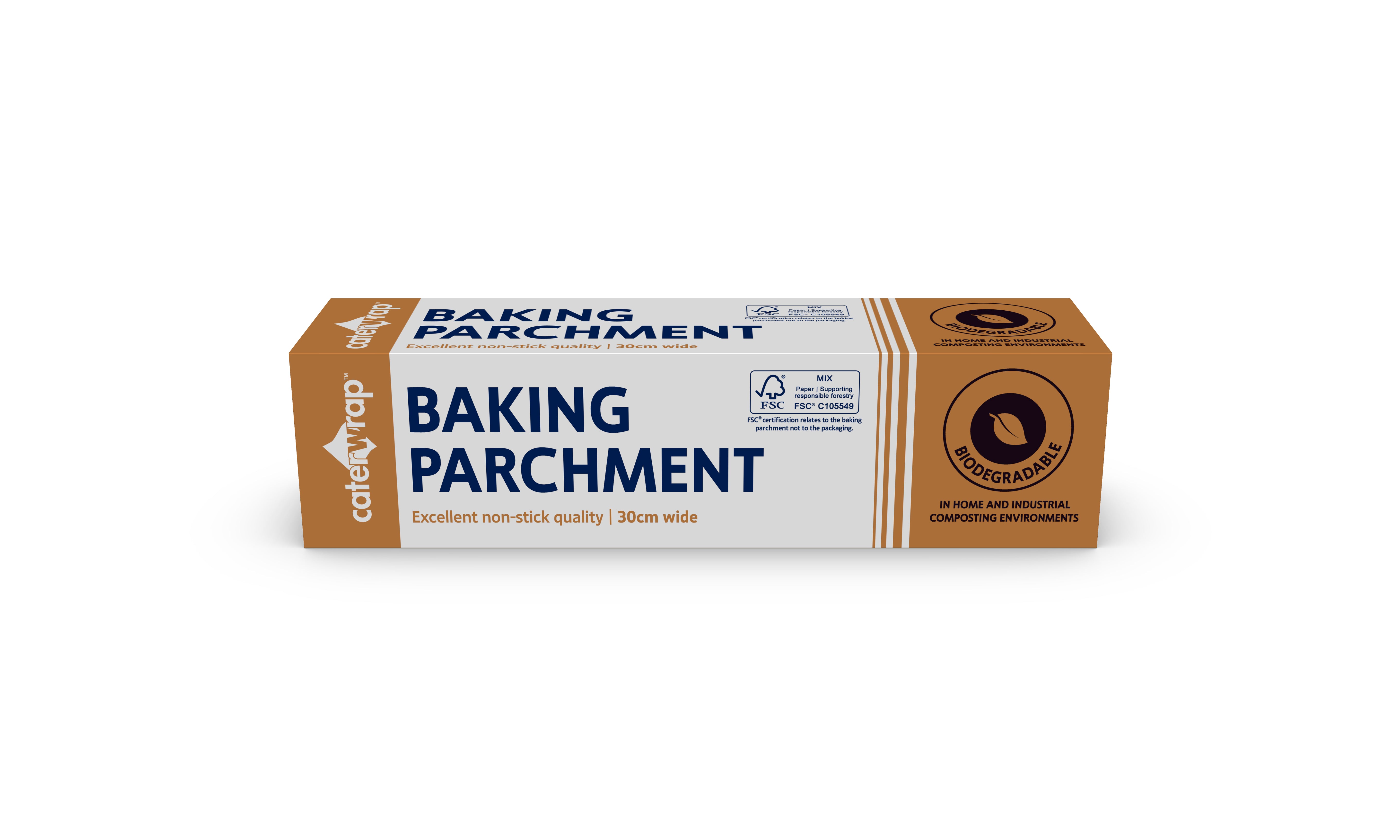 21C25 - Caterwrap Baking Parchment Paper 30cm x 50M in Cutter Box