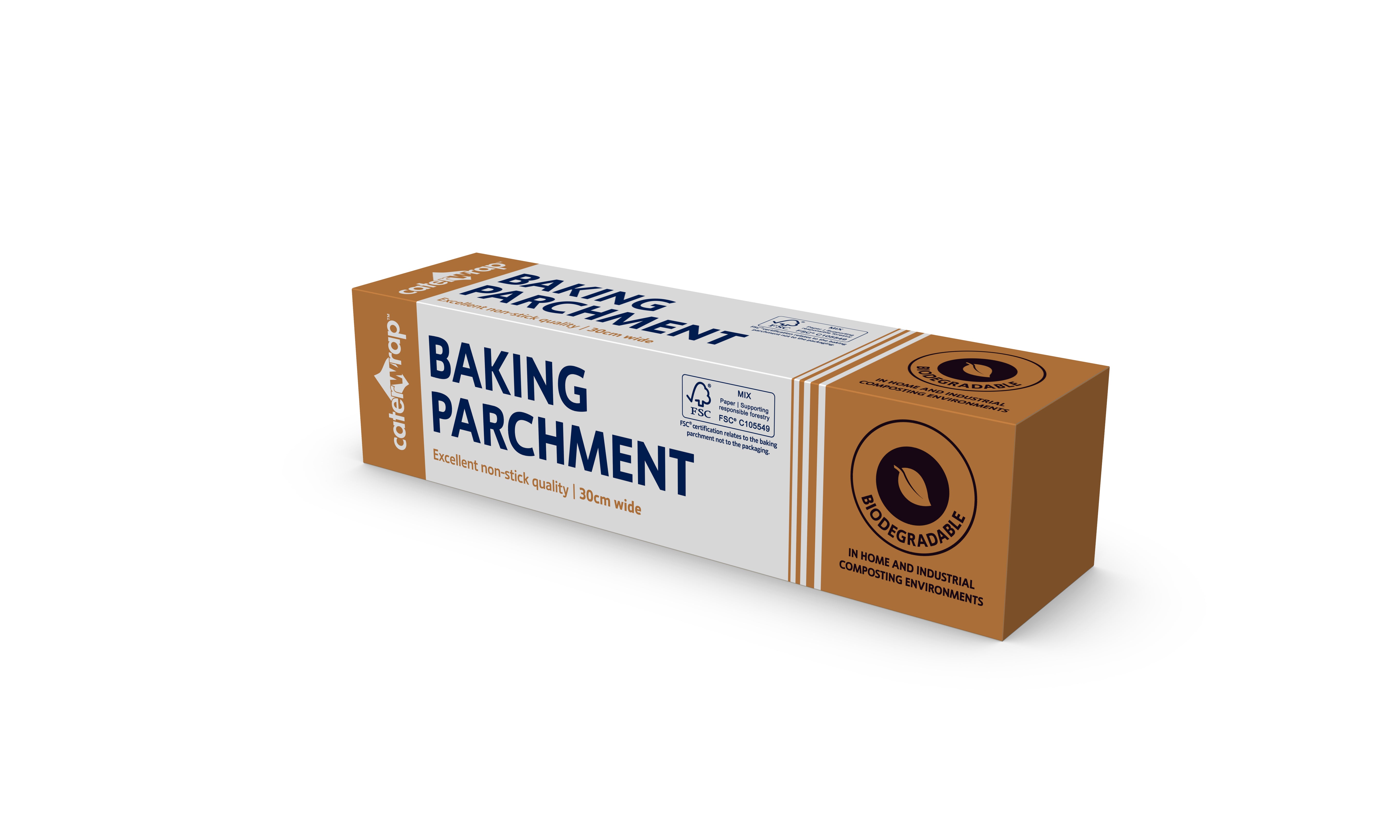 21C25 - Caterwrap Baking Parchment Paper 30cm x 50M in Cutter Box