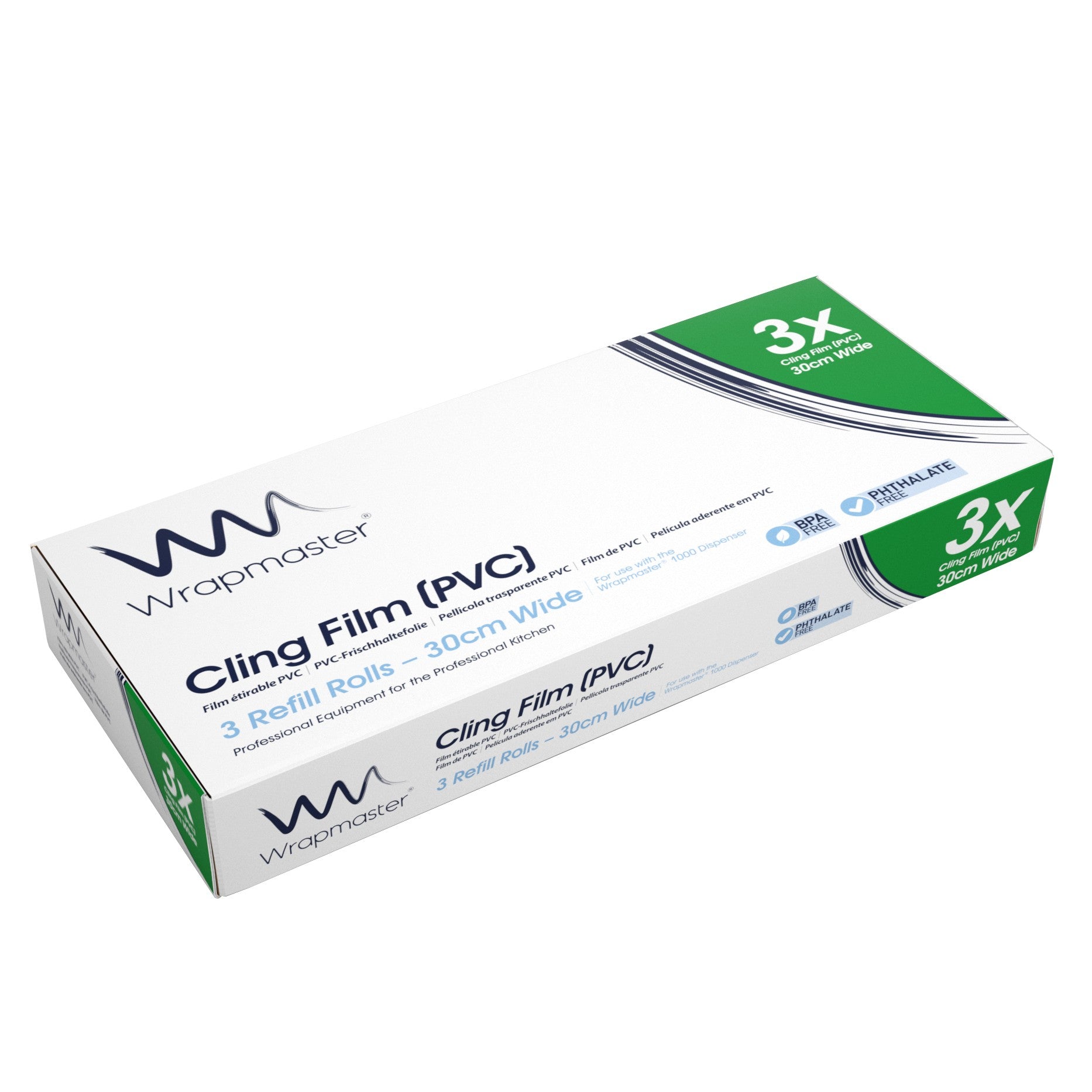 Wrapmaster 1000 Cling Film Refill 300mm x 100m (3 Pack) 31C78