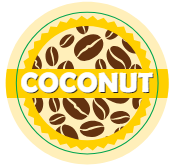 Coffee Shop Barista Labels set of 7, Almond, Soya, Oat, Coconut, Hazelnut, Decaf, Syrup 7 x 1000 labels