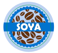 Coffee Shop Barista Labels set of 7, Almond, Soya, Oat, Coconut, Hazelnut, Decaf, Syrup 7 x 1000 labels