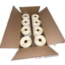 Cardboard box containing 24 rolls of 115735 - Matt85 Thermal Labels 56mm x 25mm 2000 Matt 85 labels per roll.