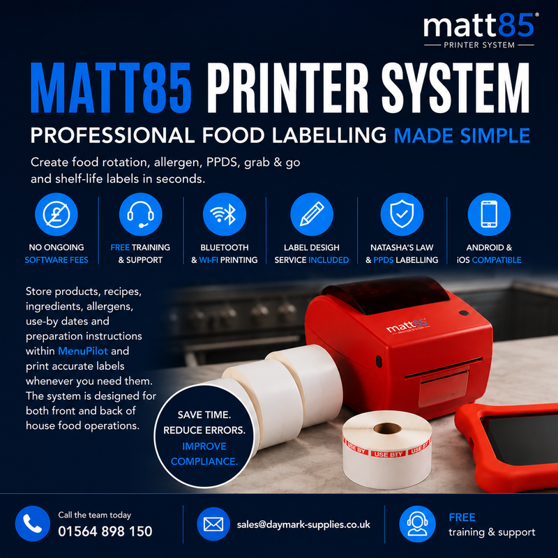 Daymark Supplies | Your Matt 85 and Menu Command Specialists