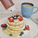 FIFO Sauce Dispensing Bottles including dispensing cap and top cap