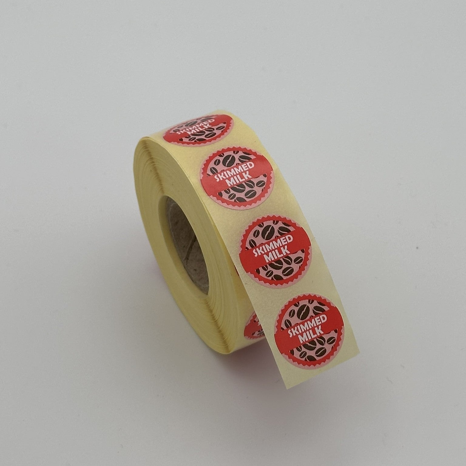 Skimmed Milk Coffee Shop Barista Labels 20mm 1000 labels per rolls