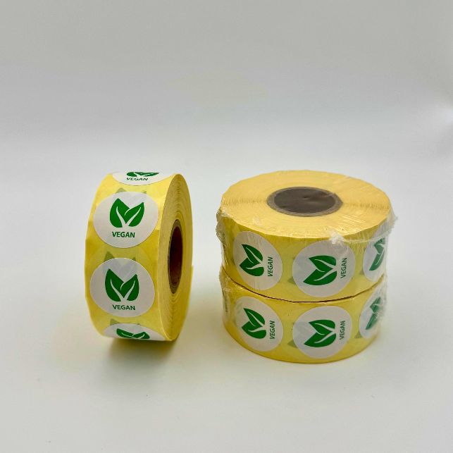 118545 - Dietary Alert Label Vegan 25mm 1000 labels per roll