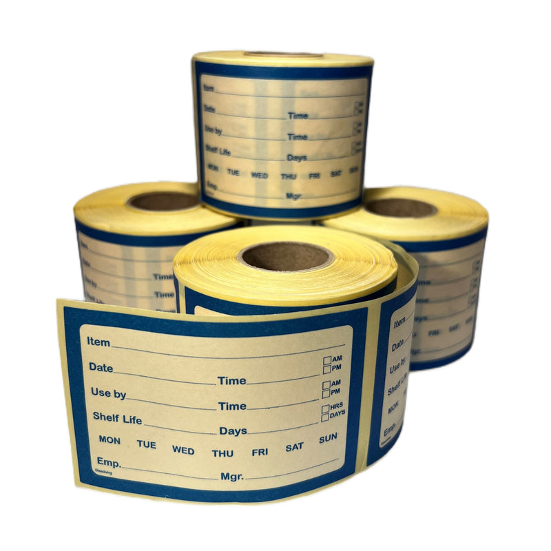 Dissolvable Use By Label, 250 labels per roll, 50 x 100mm CS113390D
