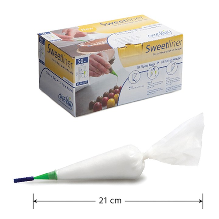Professional precision piping bags with nozzles for cake writing and sauce dots PK 10 DMSLPB21CMPK10