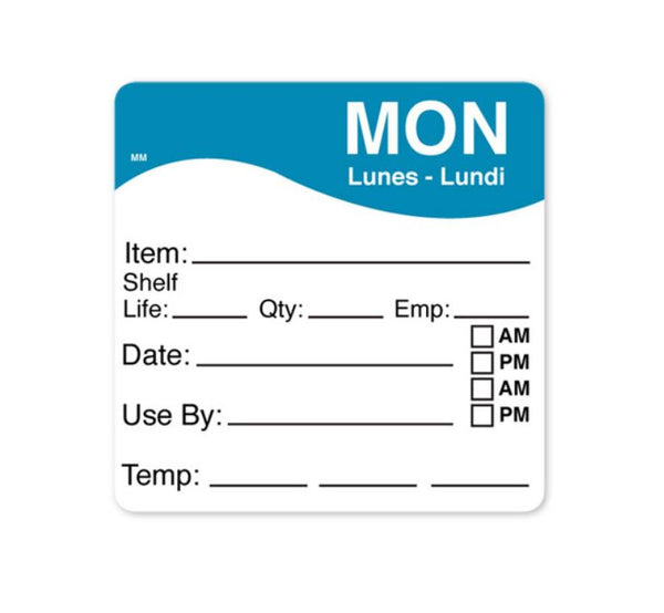 1100611 - Mon - Shelf Life Date Time 64mm x 64mm MM