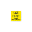 110083 Use First 25mm x 25mm Yellow Label DuraMark