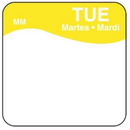 1100872 - Tuesday - 19mm x 19mm Label MM - Catering Safe