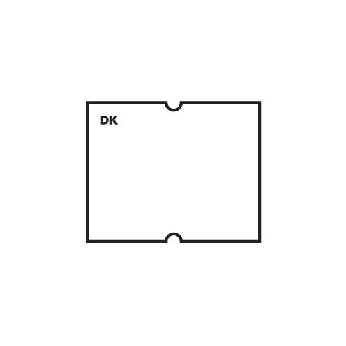 110458 - Two-line White MM 8000 labels per roll