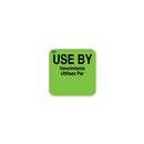 112432 - Green Use By 25mm x 25mm MoveMark MM - Catering Safe