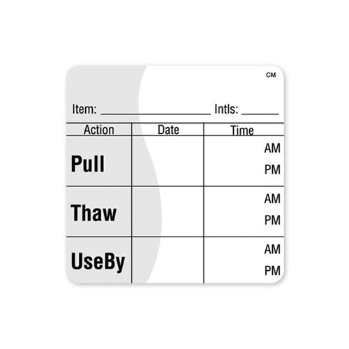 112461 - Pull Thaw Use By 51mm x 51mm freezer proof labels - 250 labels per roll