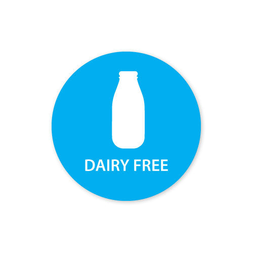 118547 - Dietary Alert Label Dairy Free 25mm 1000 labels