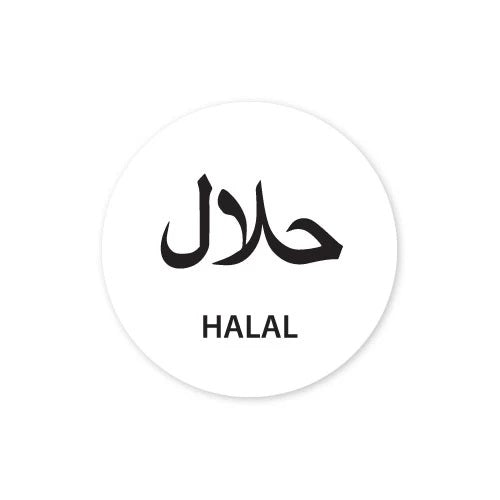 118550 - Dietary Alert Label Halal 25mm 1000 labels per roll