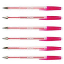 Ballpoint Pen Medium Tip Pink (Pack 50)